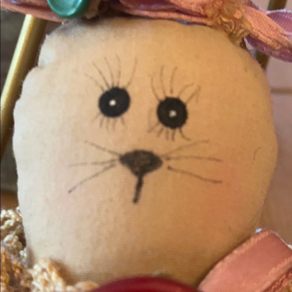 Vintage handmade rag doll - (signed by artist) - Picture 4 of 8